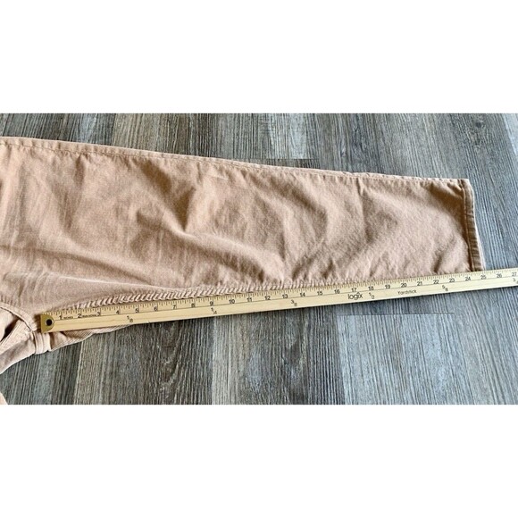 Everlane Baby Cord Cheeky Crop Soft Blush Peach Corduroy Stretch Pants Women 32 - Picture 8 of 10